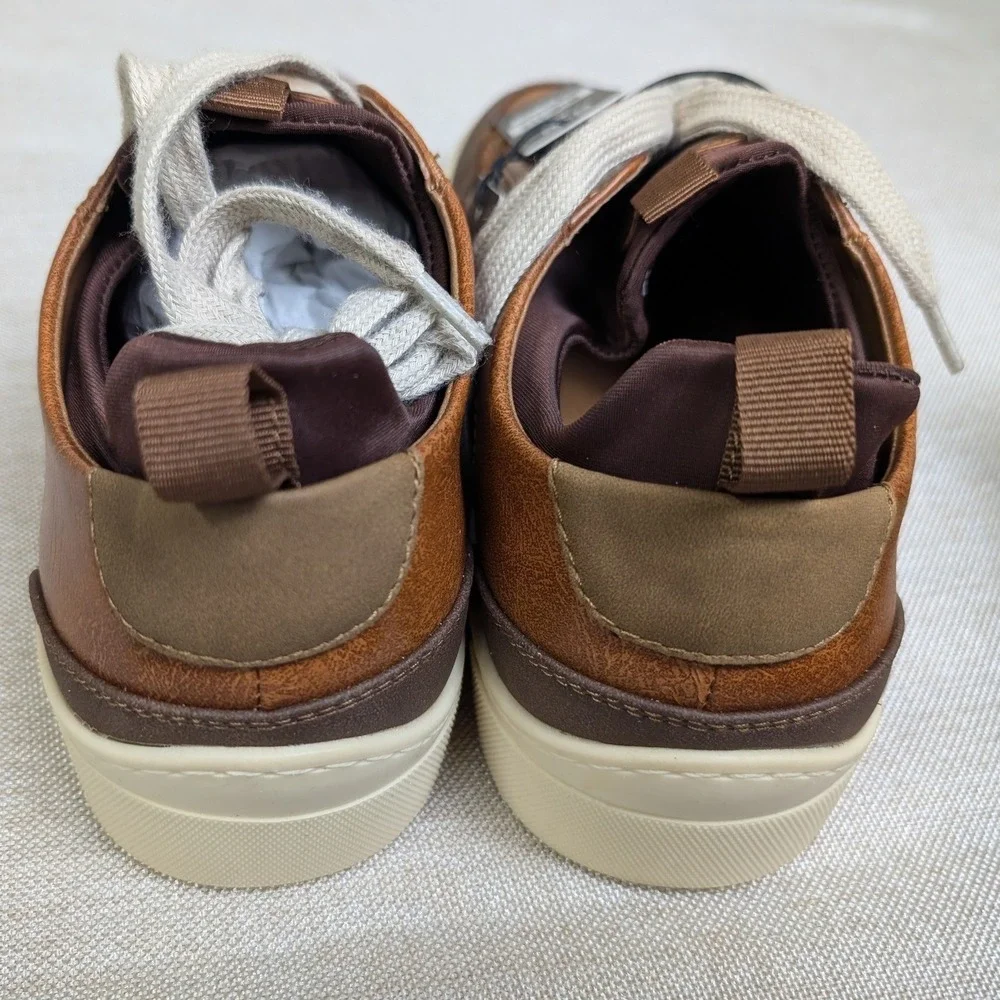 Madden NYC Markk Court Casual Mens Size 8 Brown NWT Low Top Sneakers